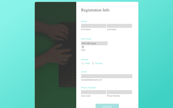 Registration Simple Green - Theme Poster