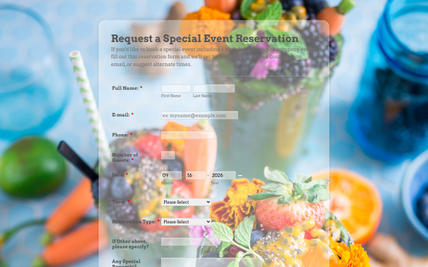 Request a Special Event - Theme Poster