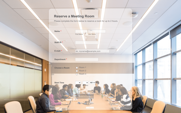 Reserve a Meeting Room - Theme Poster