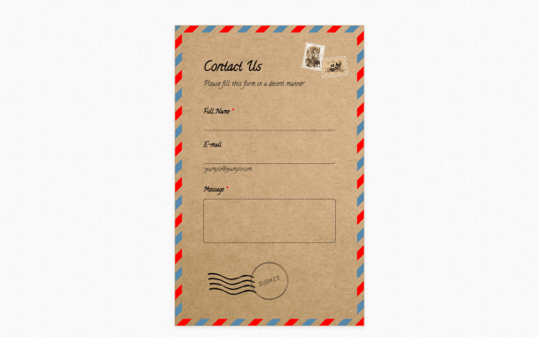 Retro Envelope - Theme Poster