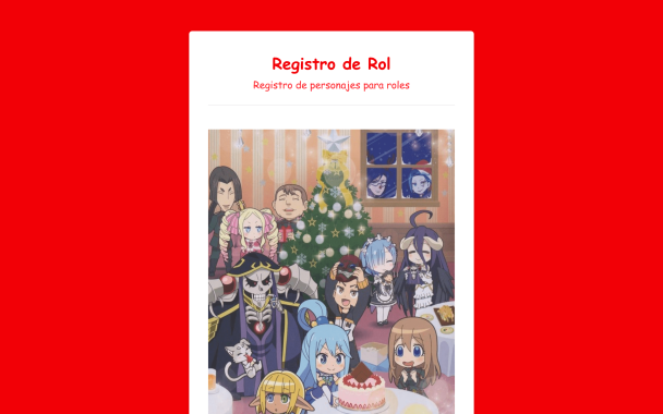Roles Anime Club Christmas - Theme Poster