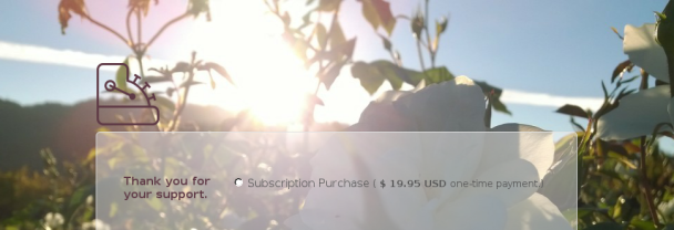 Rose Subscription Checkout - Theme Poster