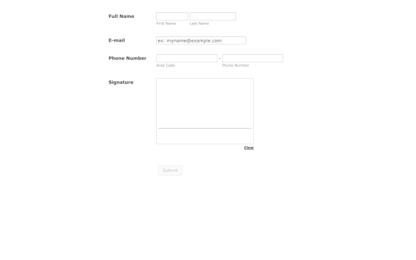 Sample Form With Signature - Theme Poster