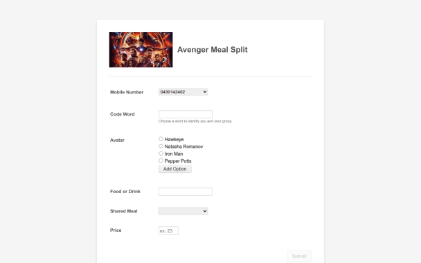 Sharing a Meal - Theme Poster
