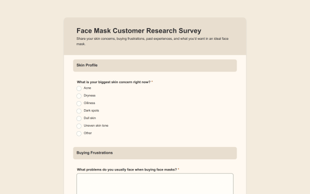 Soft Beige Market Research Theme - Theme Poster