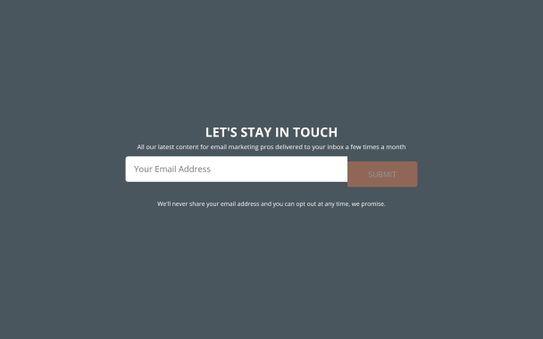 Stay In Touch - Theme Poster