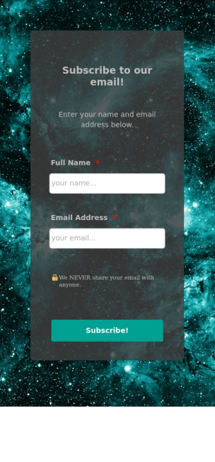 Subscribe in Space - Theme Poster