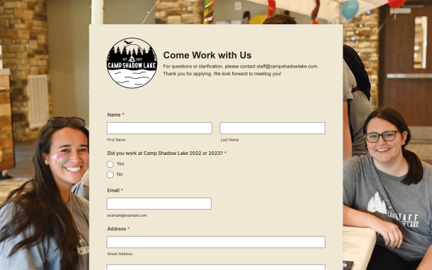 Camp Application - Theme Poster