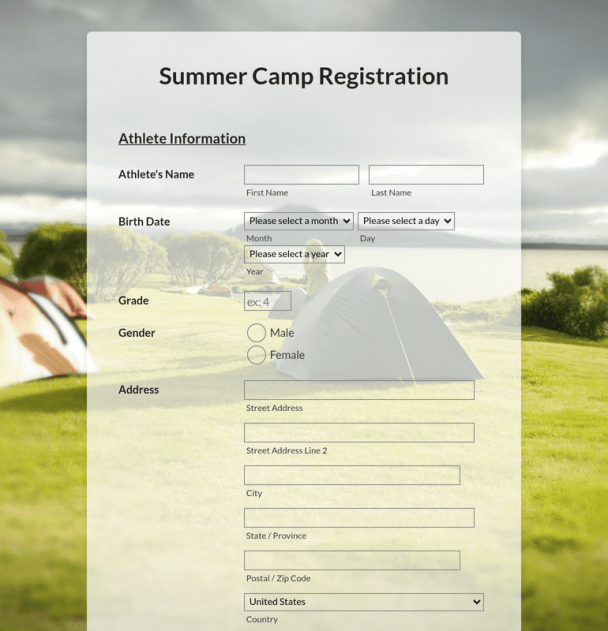 Summer Camp - Theme Poster