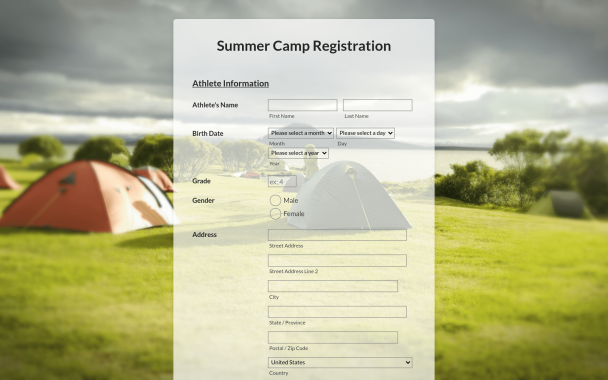 Summer Camp - Theme Poster