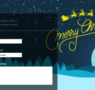 Teal Christmas - Theme Poster