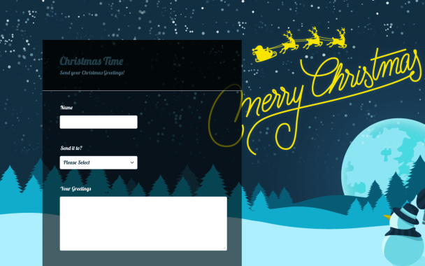 Teal Christmas - Theme Poster