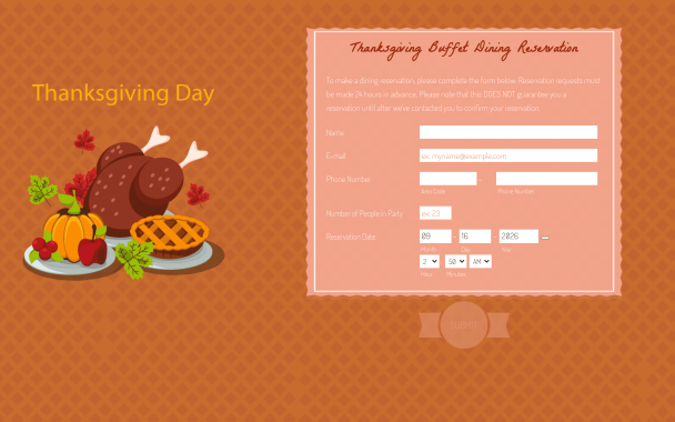 Thanksgiving Buffet - Theme Poster