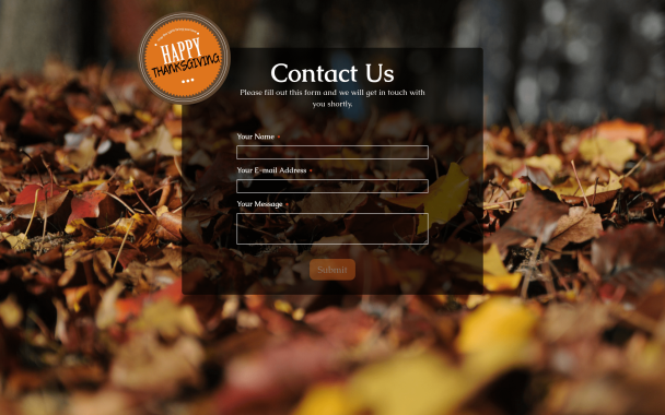 Thanksgiving Contact - Theme Poster