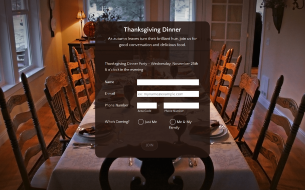 Thanksgiving Dinner - Theme Poster