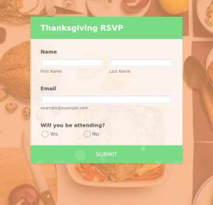 Thanksgiving RSVP