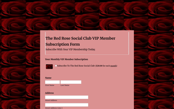 The Red Rose - Theme Poster