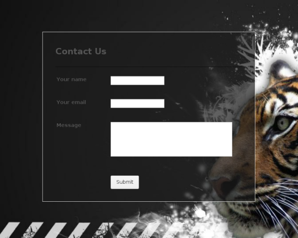 White Splashing Tiger - Theme Poster