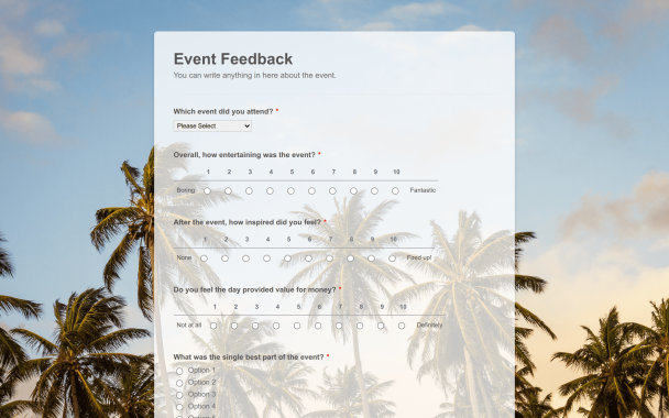 Tropical Sky - Theme Poster