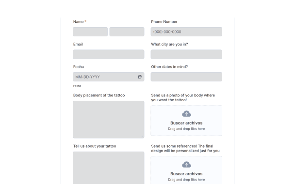 Website form - Theme Poster