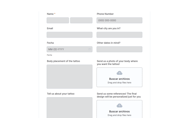 Website form - Theme Poster