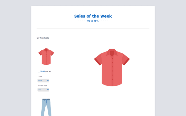 Weekly Sale - Theme Poster