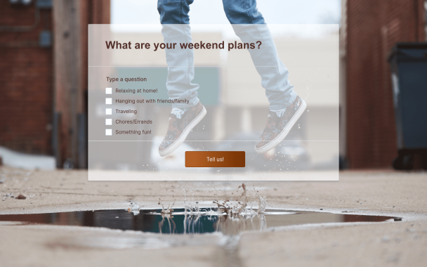 What Are Your Weekend Plans? - Theme Poster