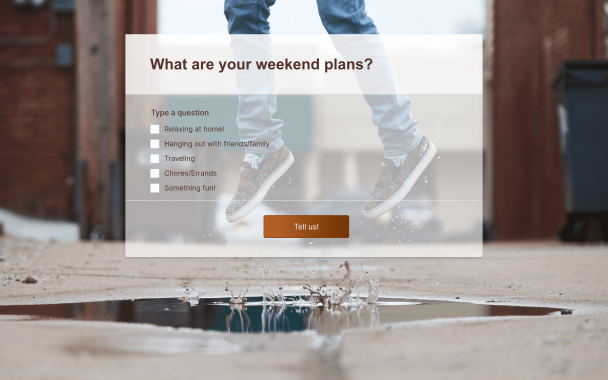 What Are Your Weekend Plans? - Theme Poster