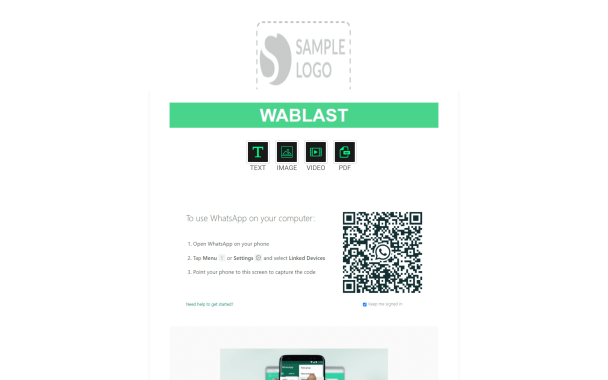WhatsApp Blasting Panel - Theme Poster