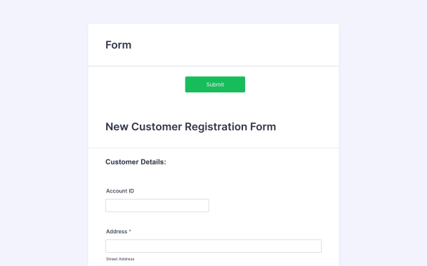 White Lavender Customer Registration - Theme Poster