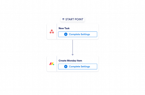 Asana to monday.com Automation Workflow Template