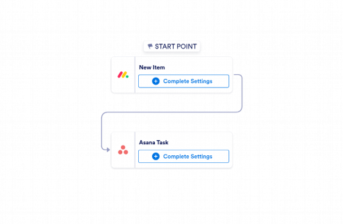 monday.com to Asana Automation Workflow Template
