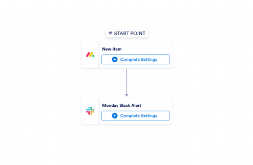 monday.com to Slack Automation Workflow Template