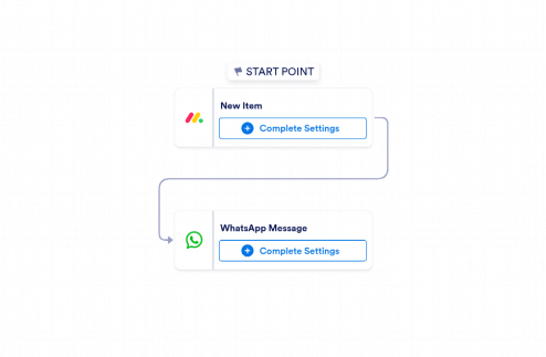 monday.com to WhatsApp Automation Workflow Template